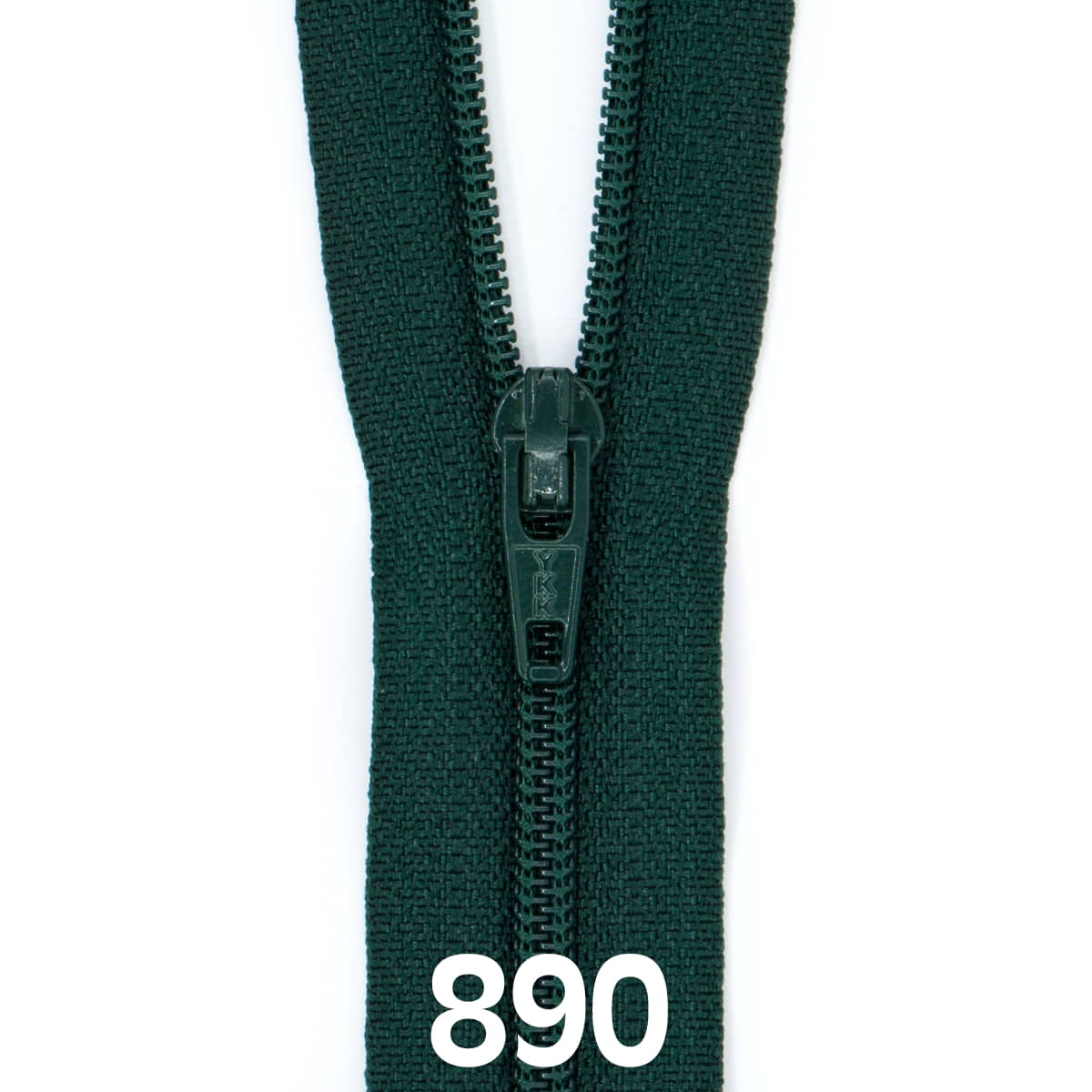 Rits 60 cm | YKK spiraal 3 | 890 donker groen Rits RITS-YKK-3-60CM-890-DONKER GROEN