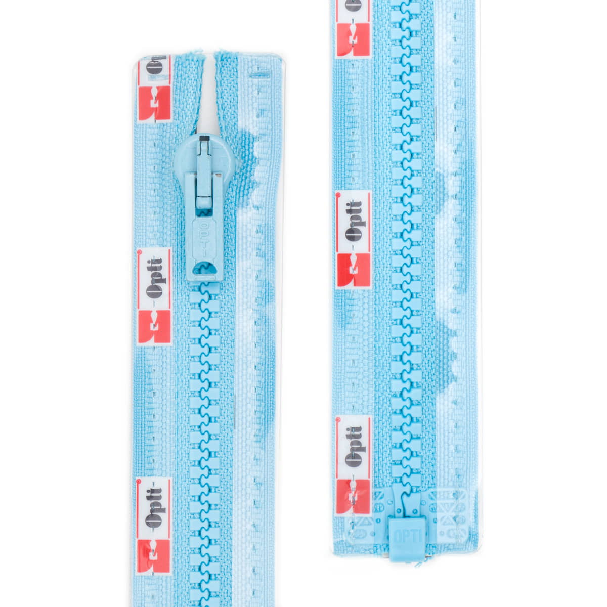 Rits deelbaar | Opti | plastic P60 | 50 cm | 287 blauw Rits OPTI-D-P60-50-CM-287-BLAUW - Fourniturenkraam.nl