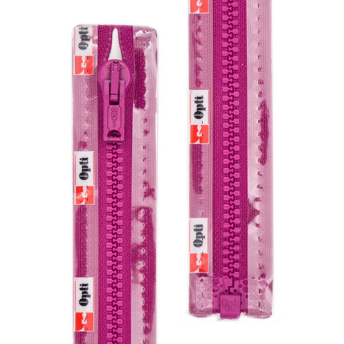 Rits deelbaar | Opti | plastic P60 | 65 cm | 793 donker fuchsia Rits OPTI-D-P60-65-CM-793-DONKER-FUCHSIA - Fourniturenkraam.nl