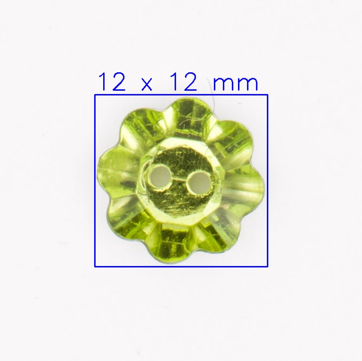 Speelse Gele Bloemvormige Knoop met Zilveren Achterkant - 12x12 mm Knoop KNP00104 - Fourniturenkraam.nl