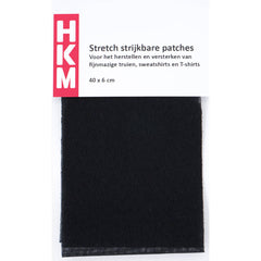 Stretch reparatiedoek zwart 40x6 cm Repraratiedoek STRETCH-REPARATIEDOEK-ZWART-117019 - Fourniturenkraam.nl