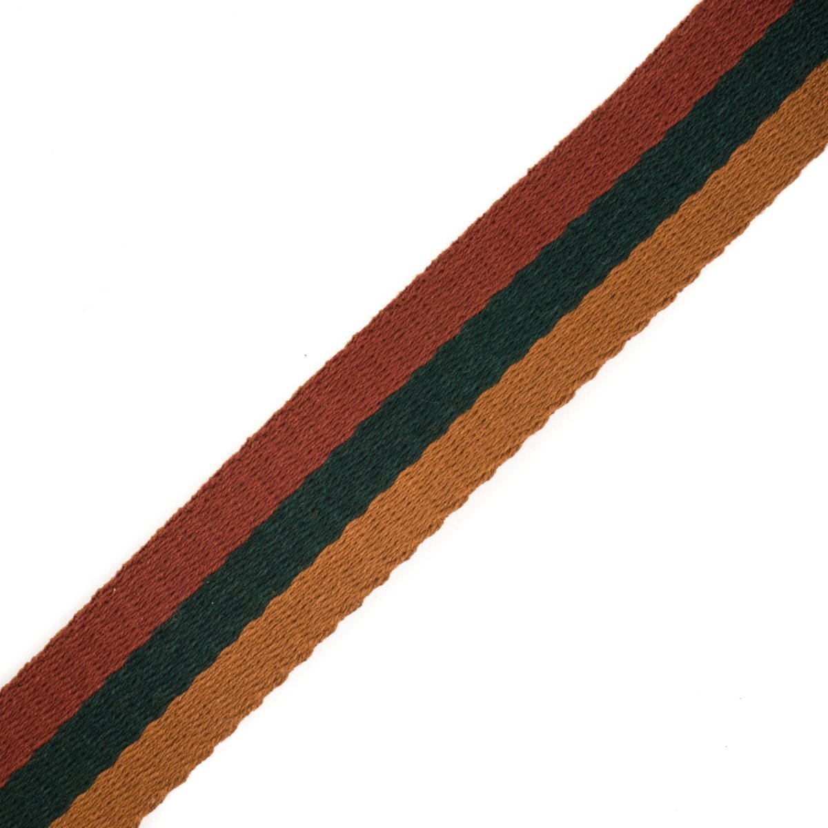 Tassenband | katoen | 30 mm | gestreept - bruin Tassenband TASB-KATOEN-BR-STREEP-3M