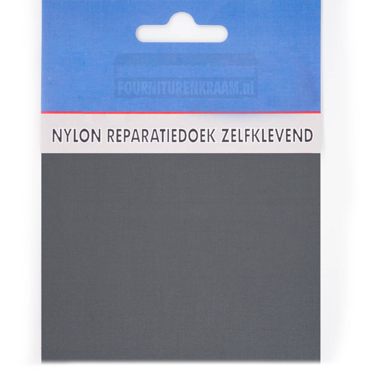 Zelfklevend repartiedoek huismerk | Nylon | 10 x 20 cm | Antraciet NYLON-1114-69