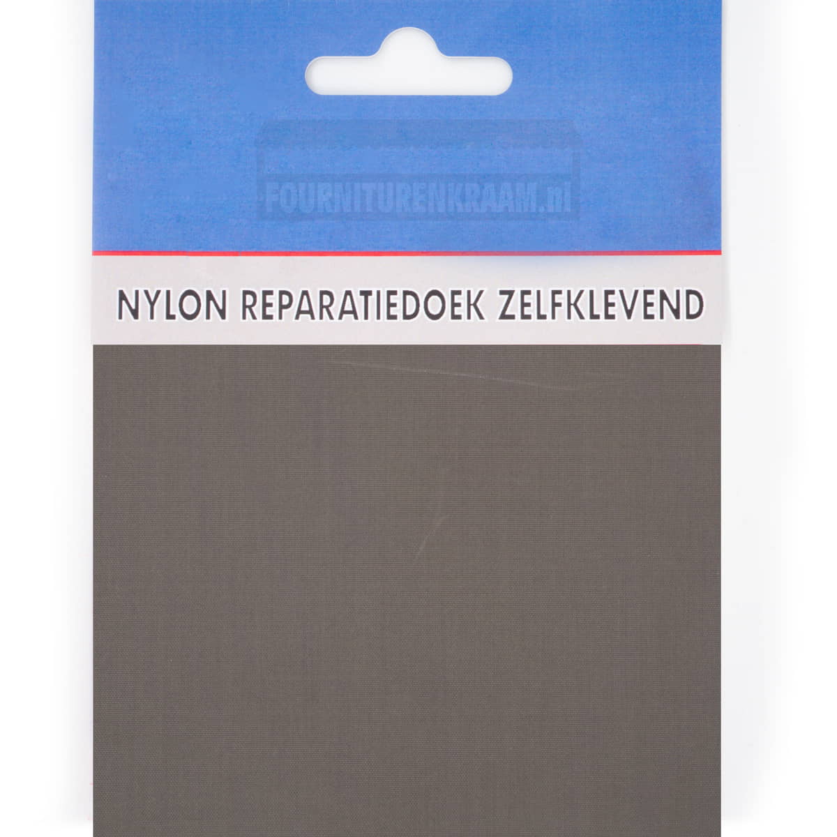 Zelfklevend repartiedoek huismerk | Nylon | 10 x 20 cm | donker grijs NYLON-1114-03